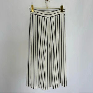 Joseph Ribkoff High Waisted Cropped Wide Leg Pantlon Striped Pour Dame Pants